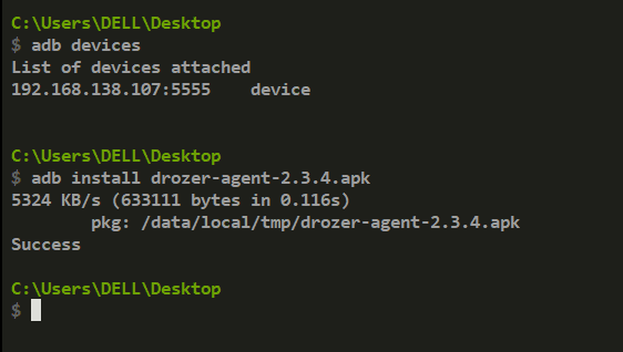 install-drozer-agent