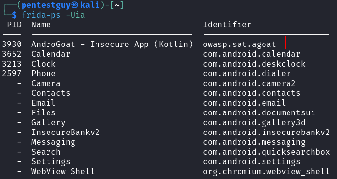 frida-ps-command