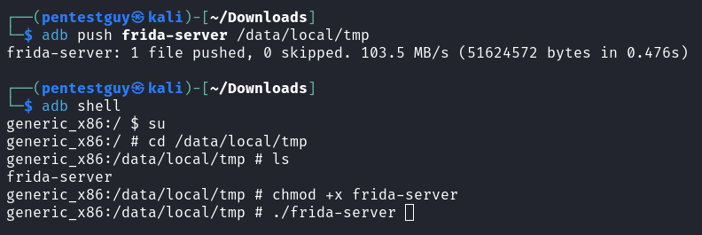 push-firda-server-to-android=device