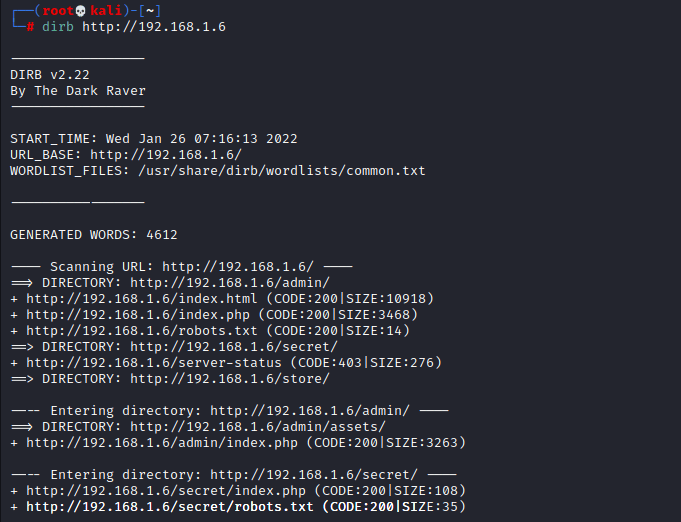 funbox-easy-vulnhub-dirb