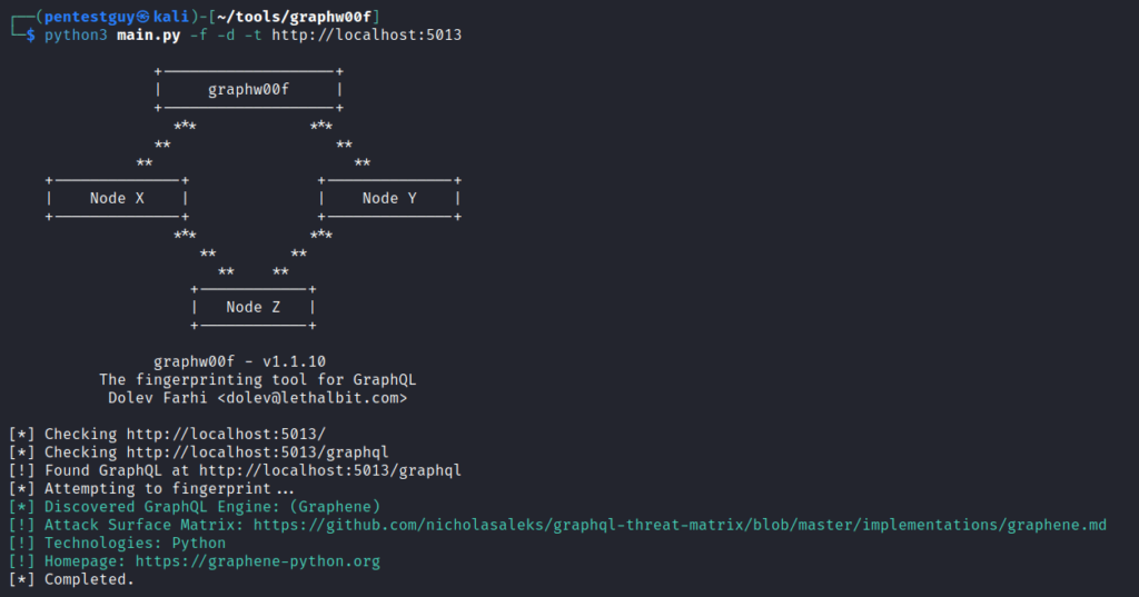 graphw00f-graphql-detection-tool