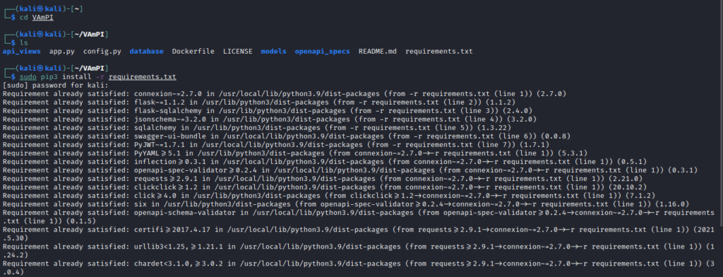 install-vampi-requirements