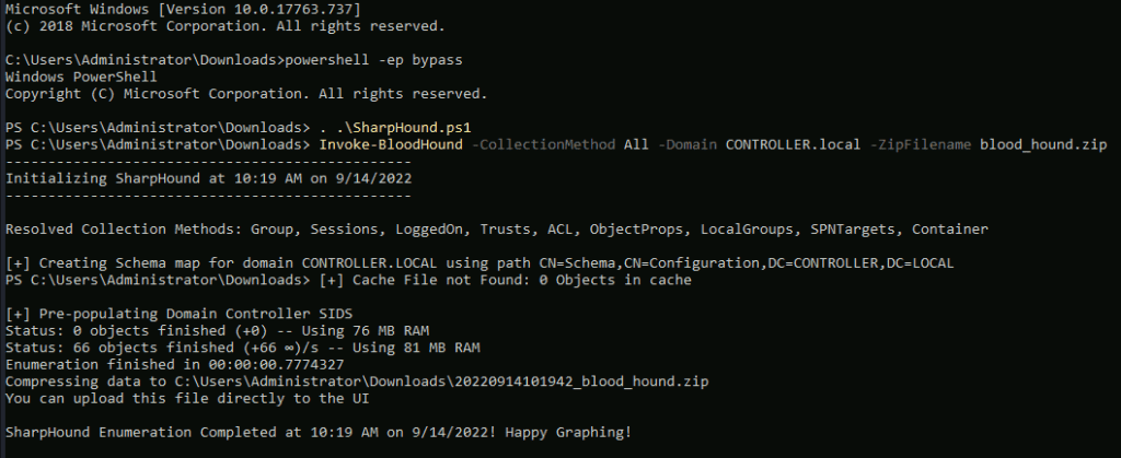 sharphound-ps-to-collect-data