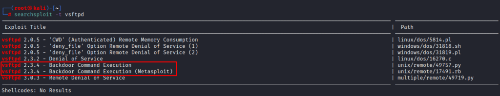 searchsploit