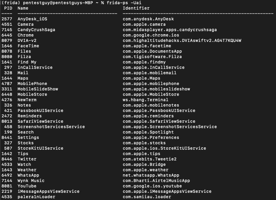 frida-to-check-target-application