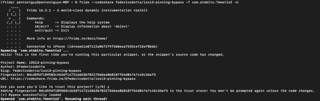ios-ssl-pinning-bypass-using-frida