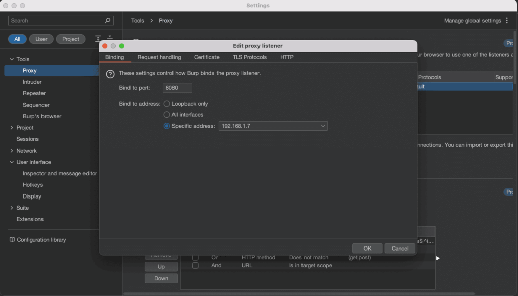 setup-prxoy-in-burp