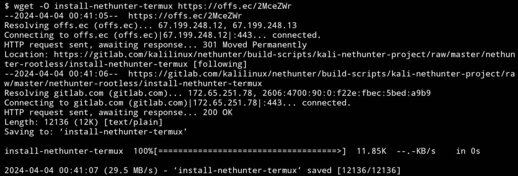 download-install-nethunter-termux
