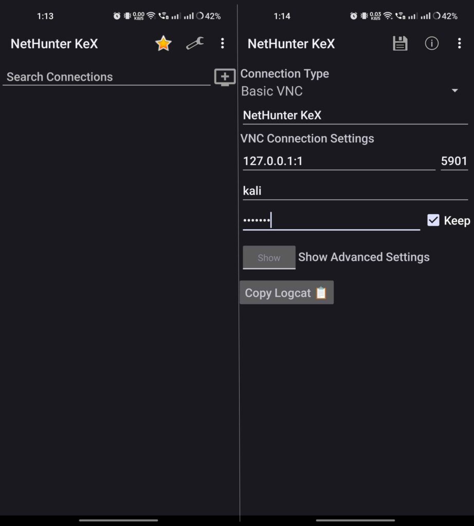add-connection-to-kali-nethunter-kex