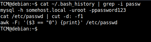 history-password-leak-privilege-escalation