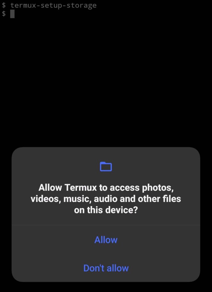 termux-storage-setup