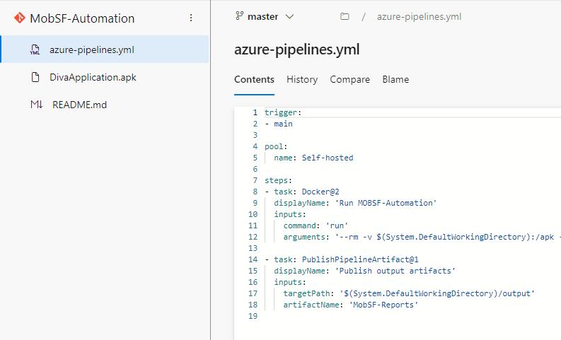 mobsf-automation-azure-pipeline