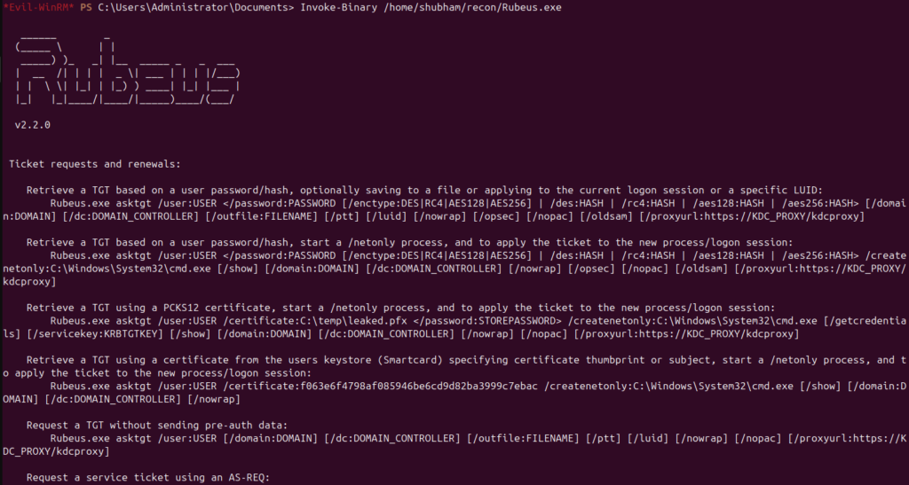 rubeus-basic-command