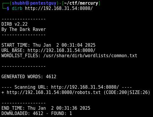 dirb-enumeration