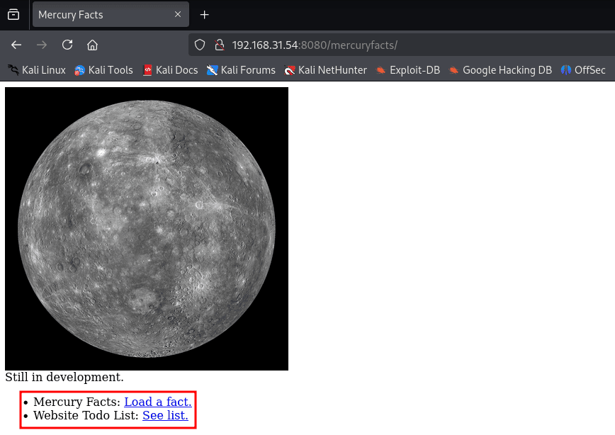 mercury-facts-vulnhub