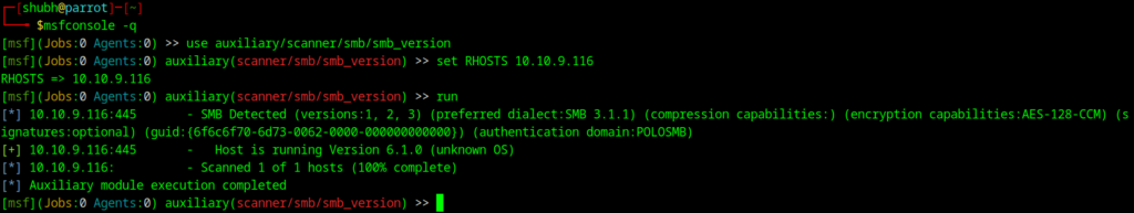 SMB-Enumeration-with-metasploit