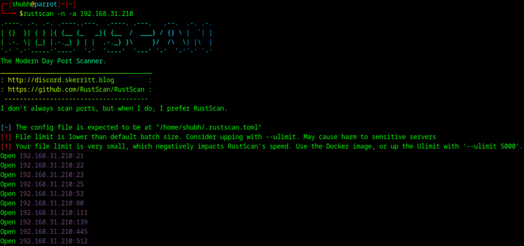 no-config-rustscan