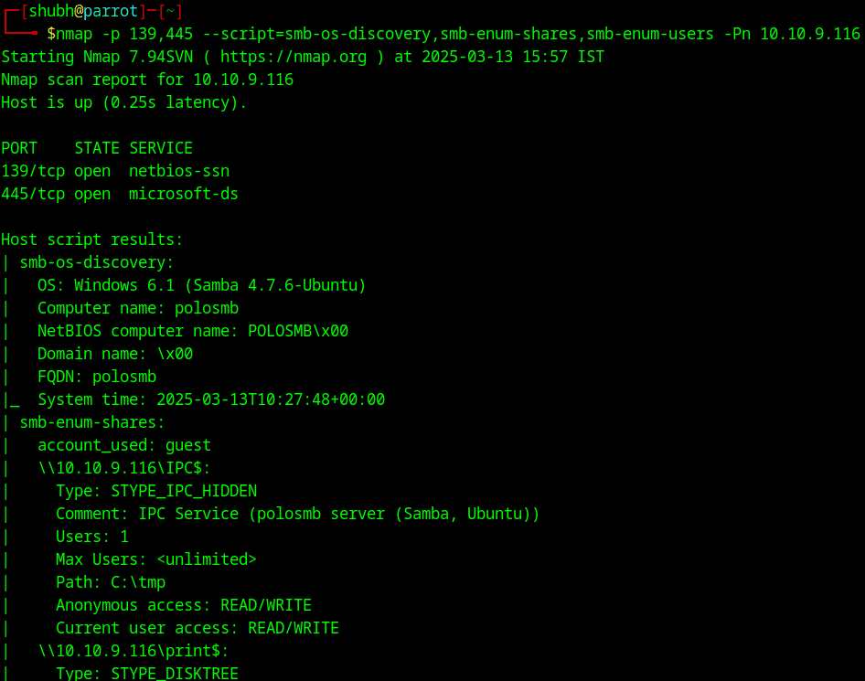 SMB-Enumeration-with-nmap