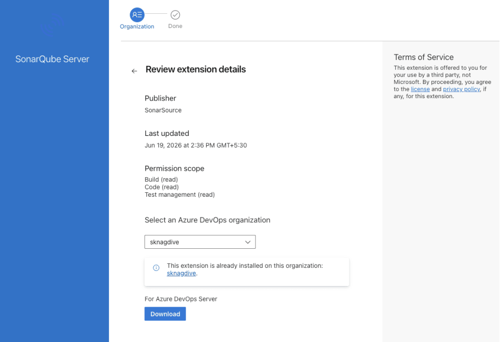 install-sonarqube-in-azure-devops
